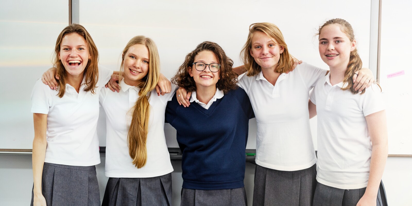 Lemaala students smiling together